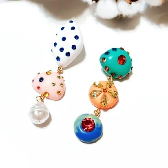 Geo dangle earrings N108 - Picture 4 of 7